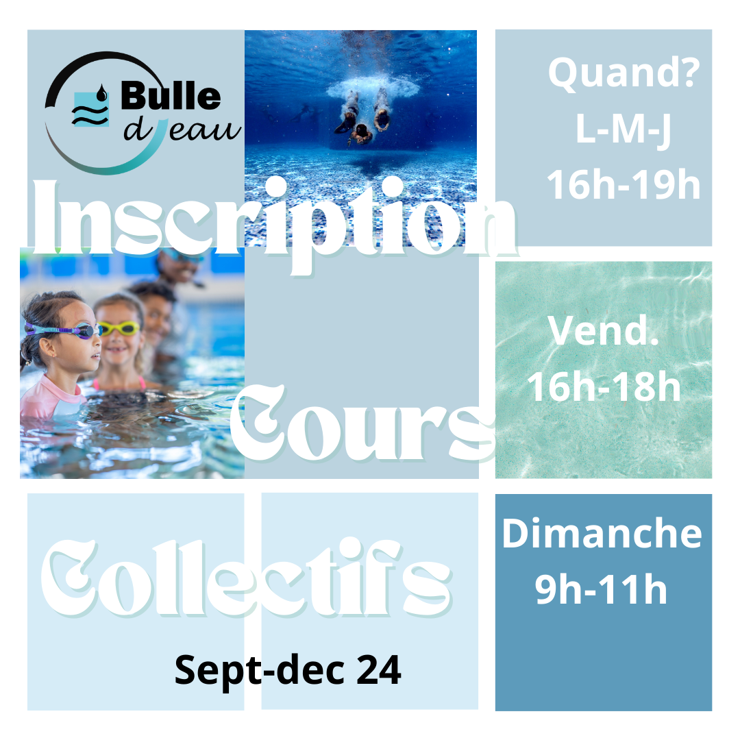 Affichette inscription cours collectifs